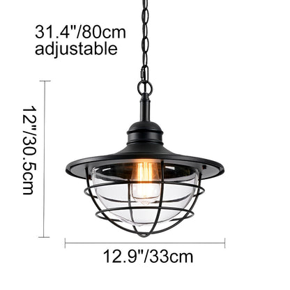 Rustic Modern Super Bright Black Pendant Lights Outdoor Lantern - Flyachilles