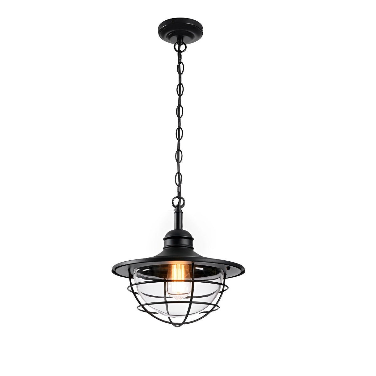 Rustic Modern Super Bright Black Pendant Lights Outdoor Lantern - Flyachilles