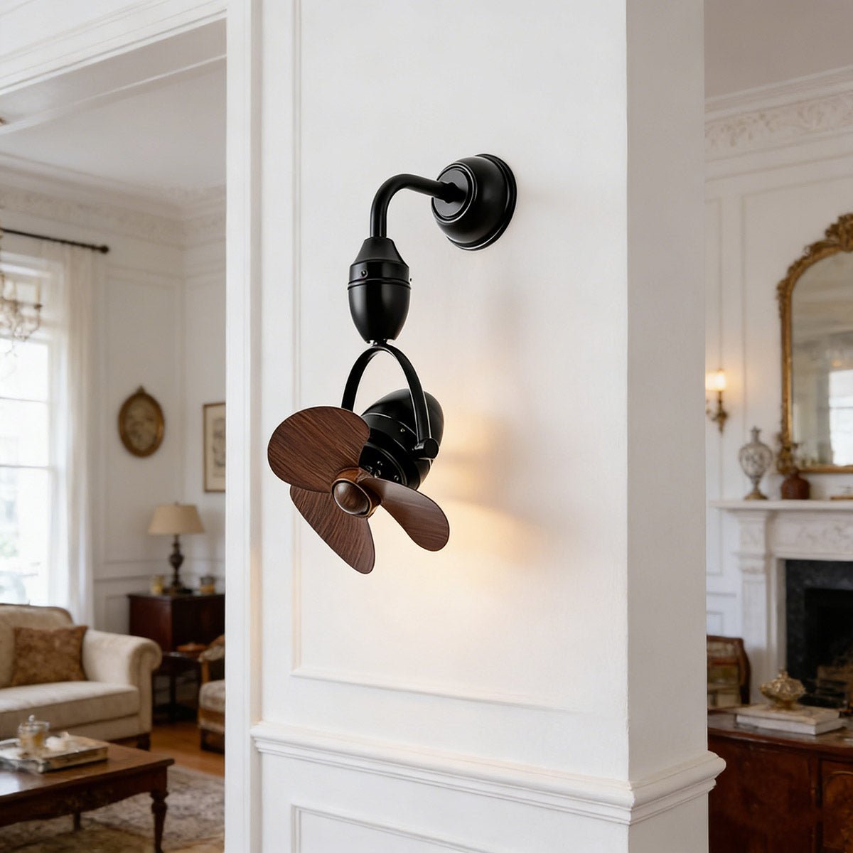 Rustic Modern Swing Rotation 6 - Speed Reverse Wall Fan - Flyachilles