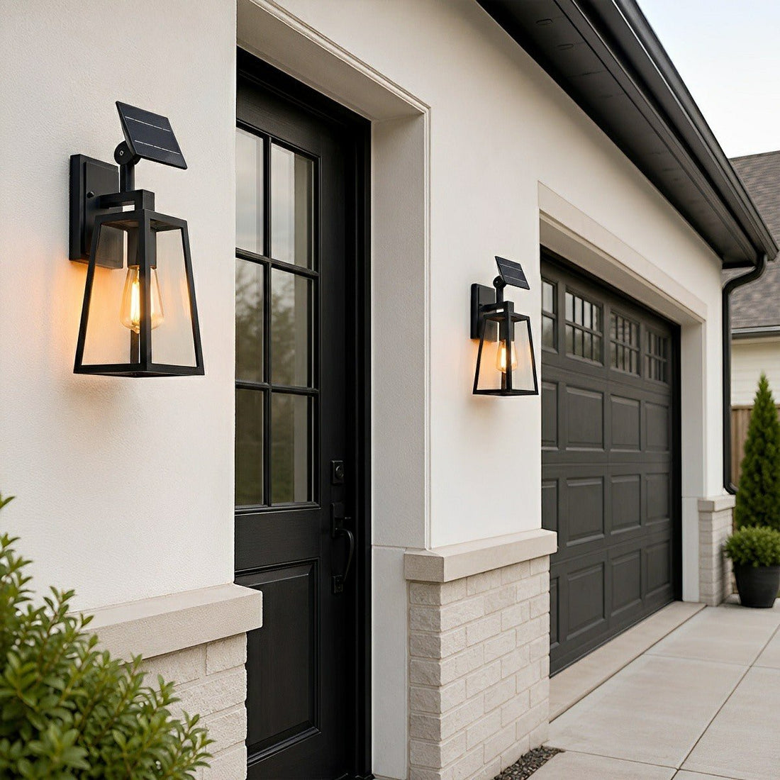 Rustic Trapezoid Waterproof Outdoor LED Porch Wall Light - Flyachilles