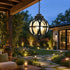 Rustic Waterproof Globe Outdoor Light Pendant Light Hanging Lantern - Flyachilles