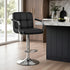 Set of 2 Adjustable Swivel Bar Chairs with Armrests - Flyachilles