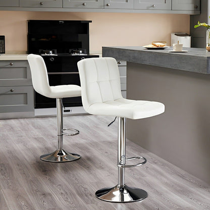 Set of 2 Ergonomic Adjustable Swivel Bar Stools - Flyachilles