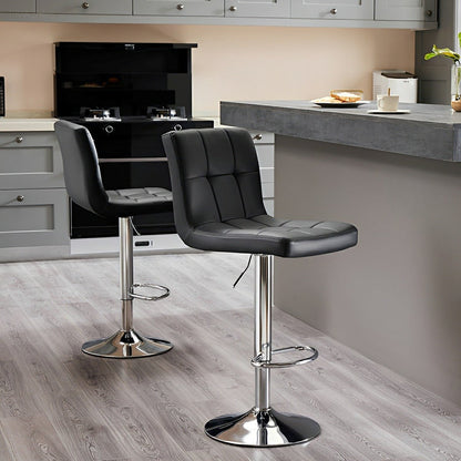Set of 2 Ergonomic Adjustable Swivel Bar Stools - Flyachilles