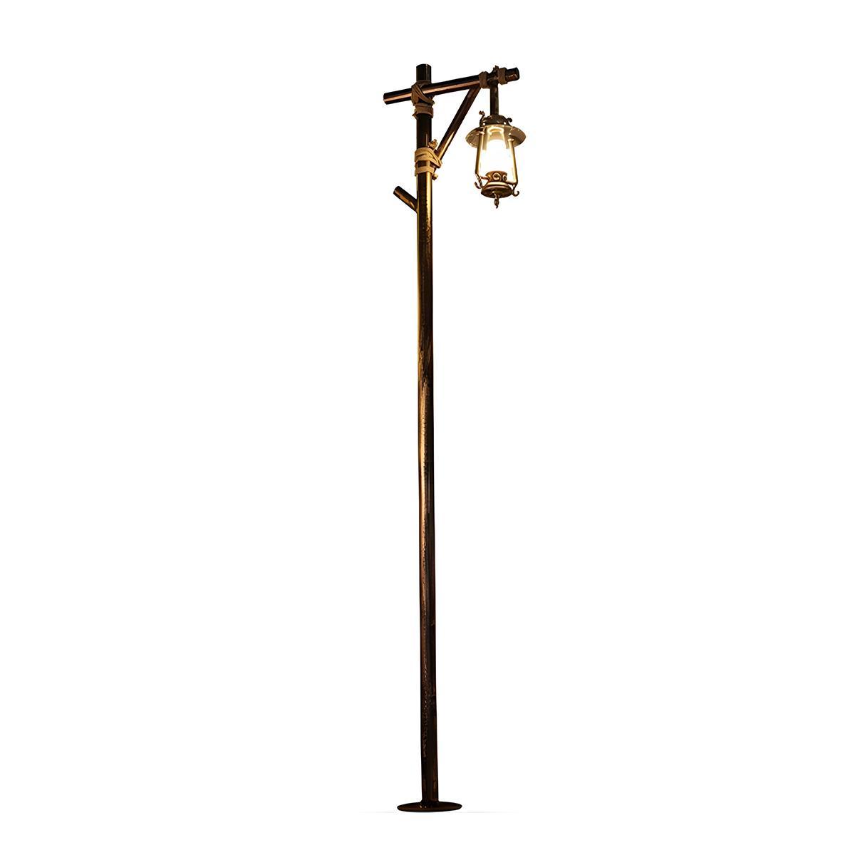Set of 4 Waterproof Vintage Lantern Outdoor Western Street Pole Lights - Flyachilles