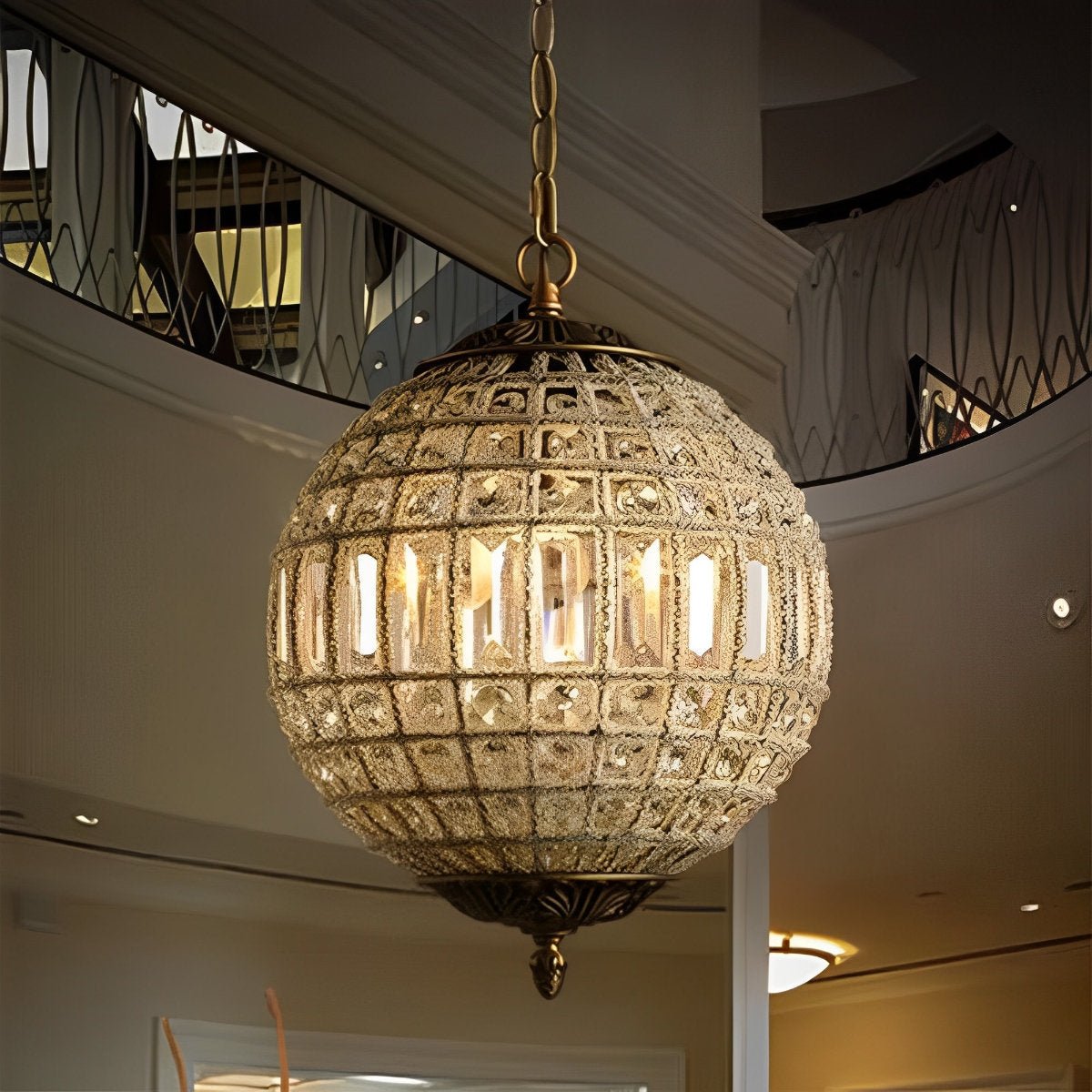 Shining Luxury Morocco Ball Crystal Chandelier Light - Flyachilles