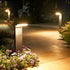 Smart Switch Minimalist Waterproof Stainless Steel Black Solar Pathway Lights - Flyachilles