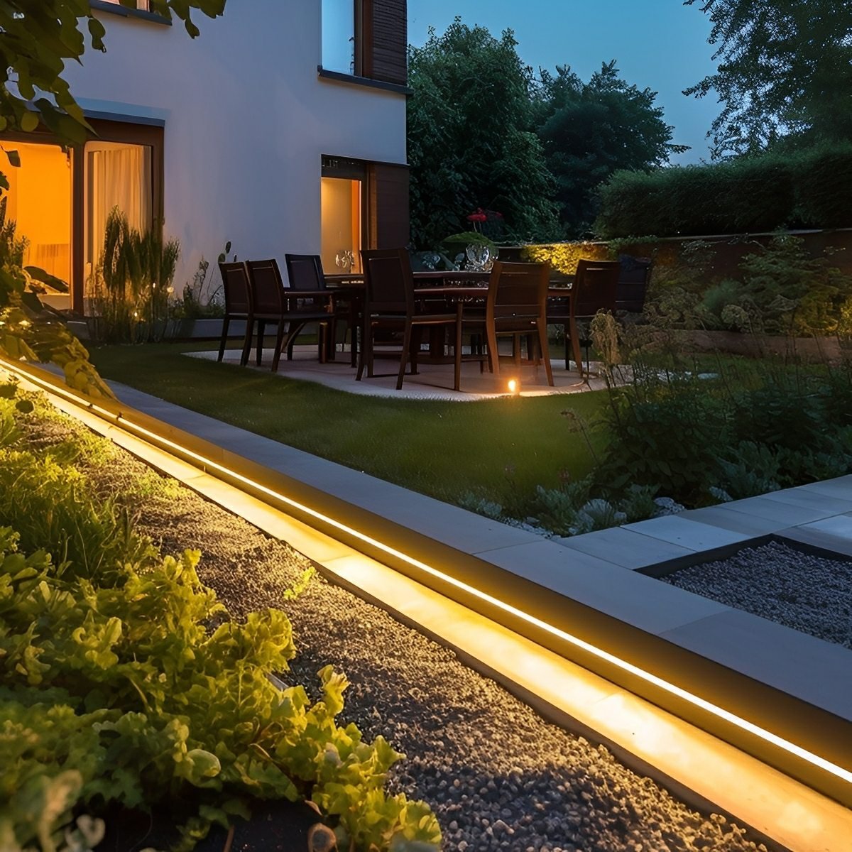 Solar COB DIY Waterproof Outdoor Recessed LED Flexible Linear Light - Flyachilles