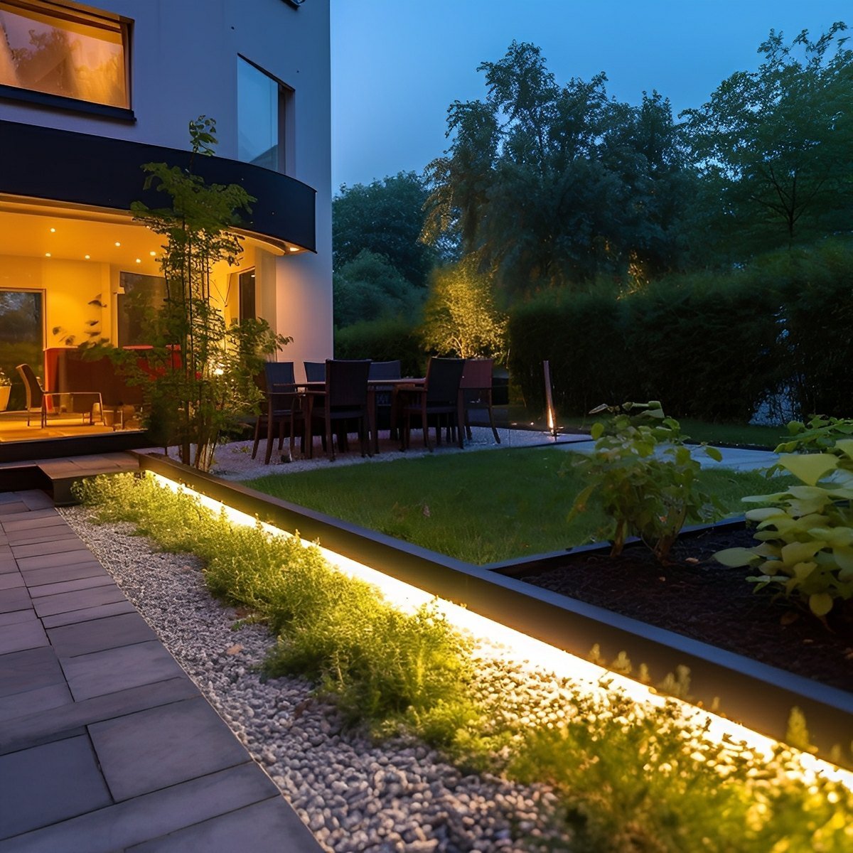Solar COB DIY Waterproof Outdoor Recessed LED Flexible Linear Light - Flyachilles