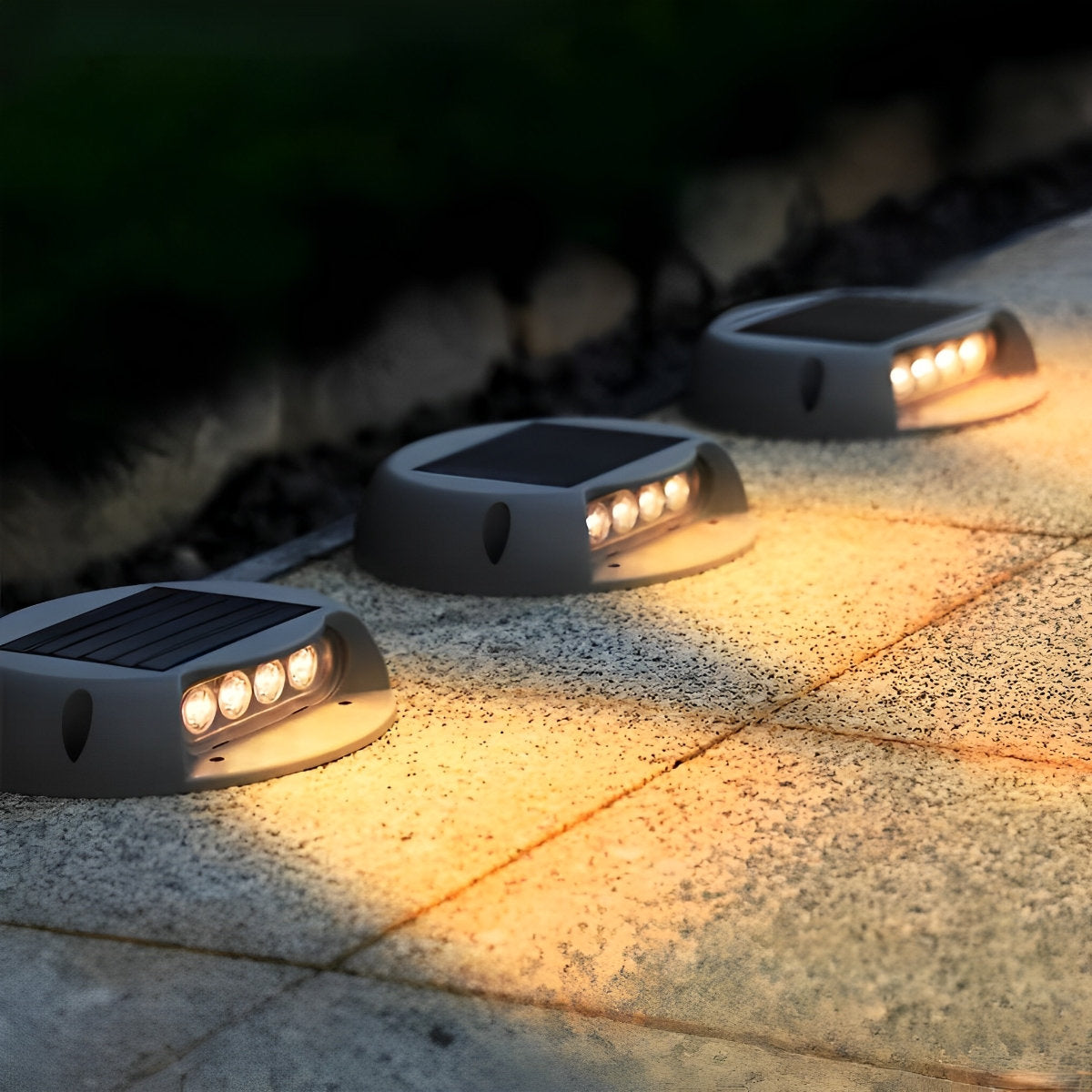Solar Deck Stair Lights LED Outdoor Step Lights - Flyachilles