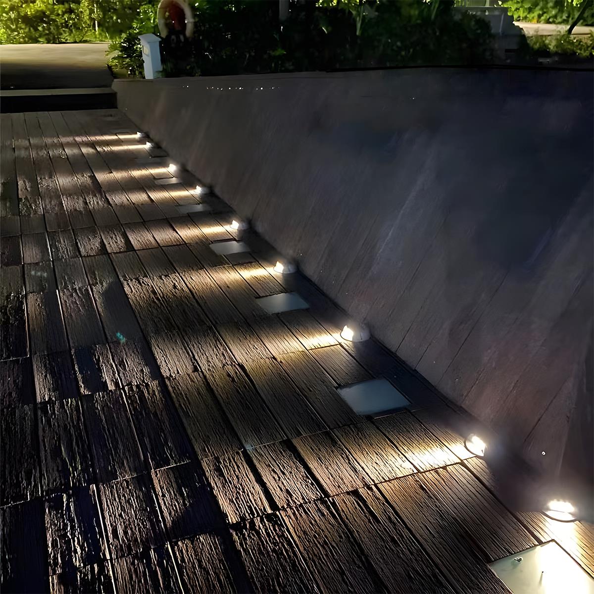 Solar Deck Stair Lights LED Outdoor Step Lights - Flyachilles