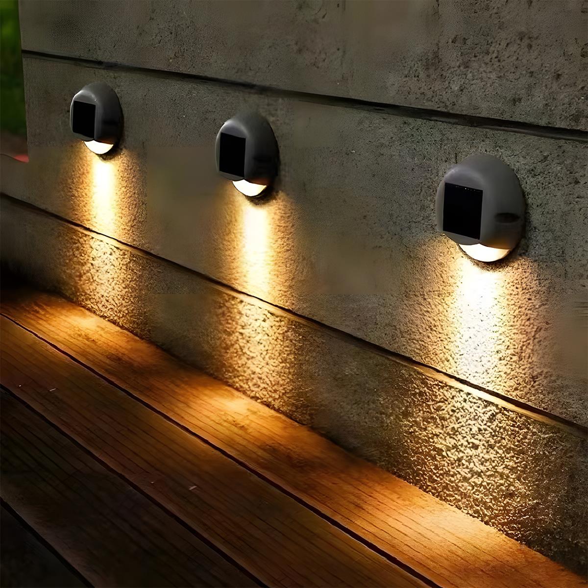 Solar Deck Stair Lights LED Outdoor Step Lights - Flyachilles