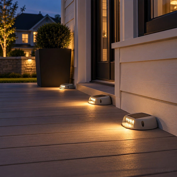 Solar Deck Stair Lights LED Outdoor Step Lights - Flyachilles