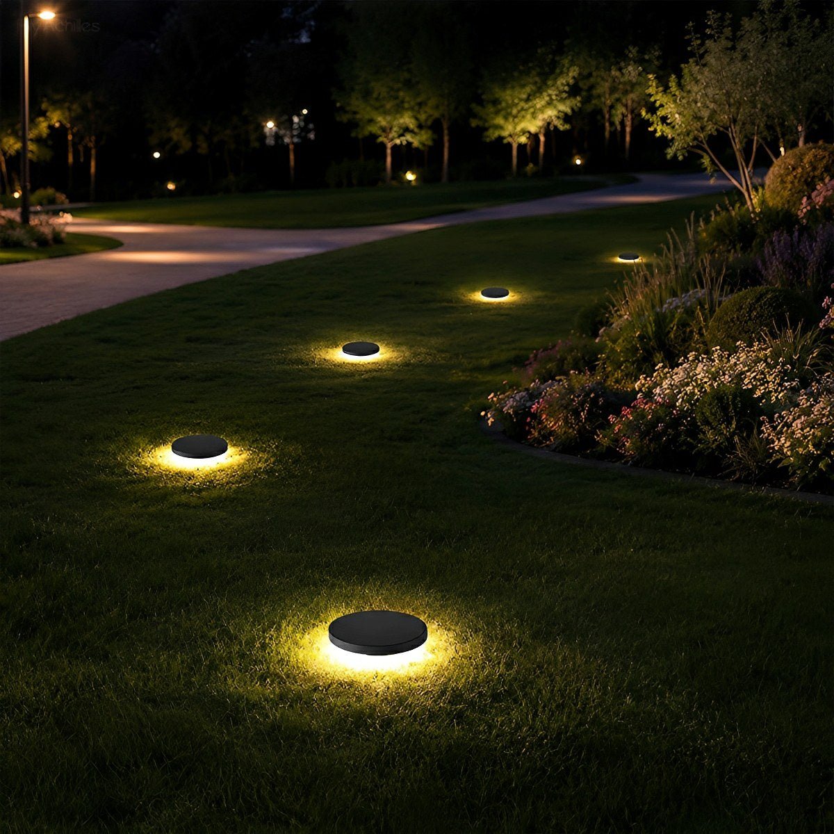 Solar-Powered Brilliance: Upgrade Your Garden with Waterproof LED Ground Lights
