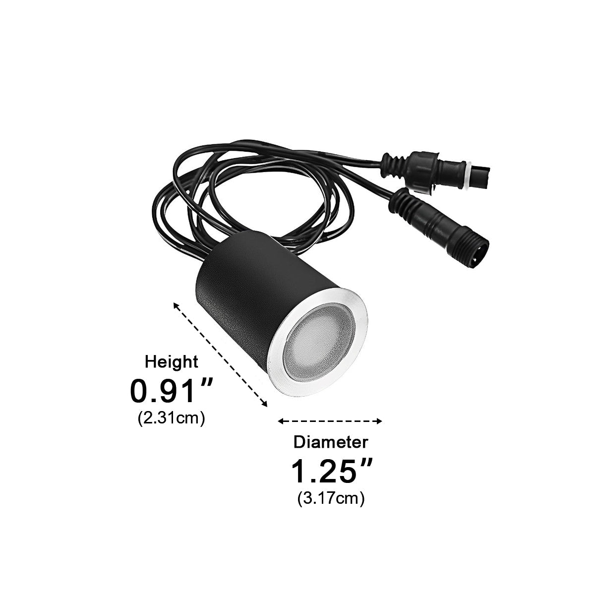 Solar LED Recessed In - Ground Deck Stair Lights Outdoor Step Lights 16 Pcs - Flyachilles