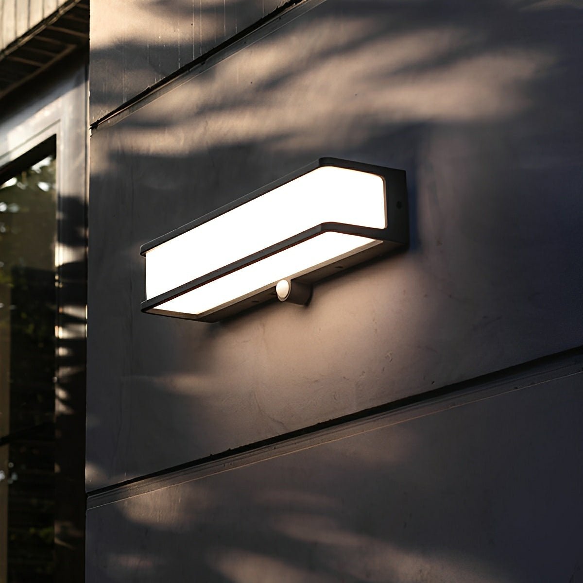 Solar Motion Sensor Geometric Waterproof Outdoor LED Porch Wall Lights - Flyachilles