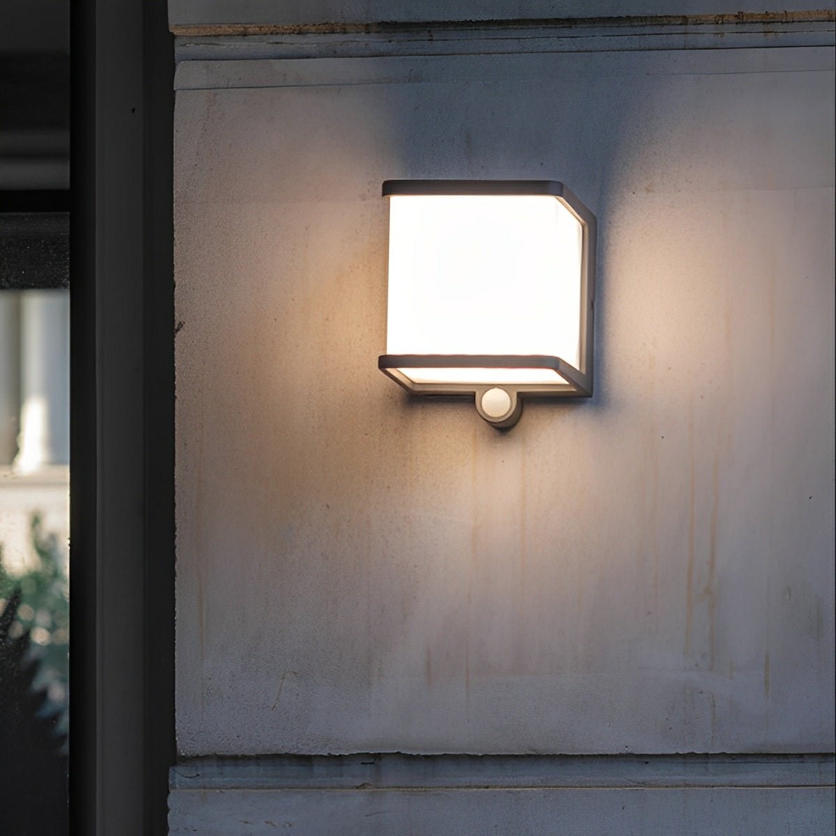 Solar Motion Sensor Geometric Waterproof Outdoor LED Porch Wall Lights - Flyachilles