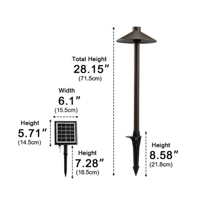 Solar Mushroom Waterproof LED Outdoor Lawn Landscape Lighting - Flyachilles