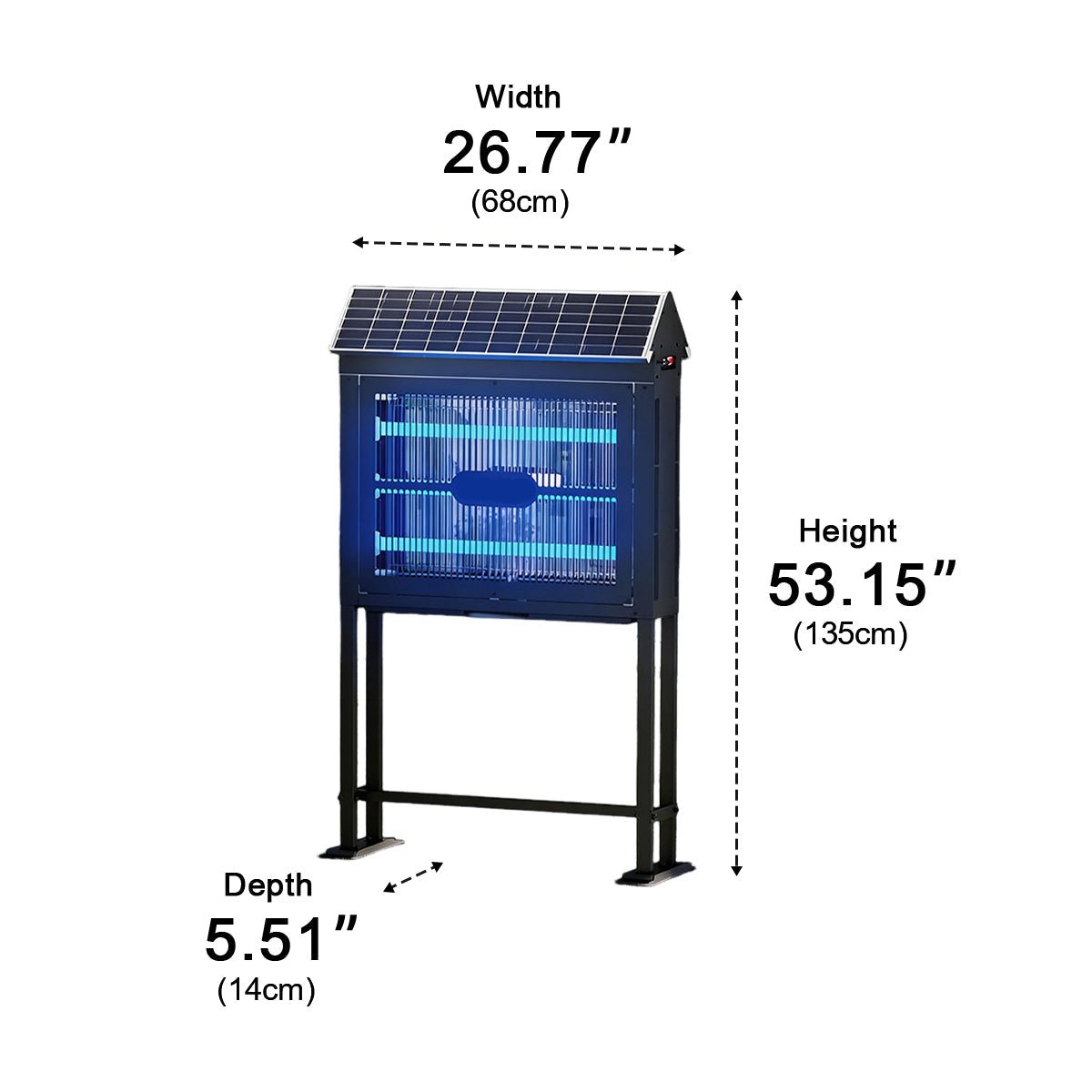 Solar Outdoor Mosquito Killer Lamp Waterproof Bug Zapper Light - Flyachilles
