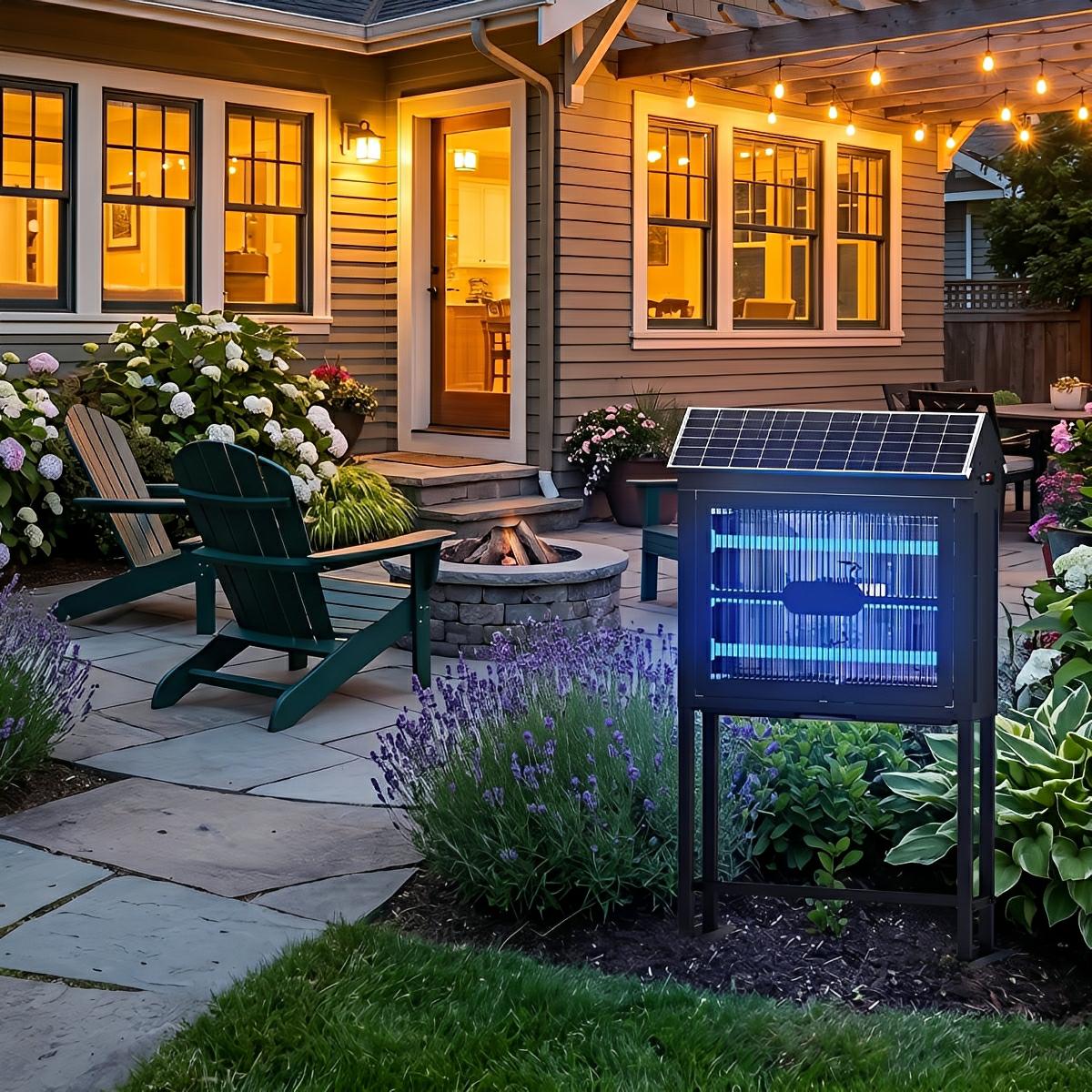 Solar Outdoor Mosquito Killer Lamp Waterproof Bug Zapper Light - Flyachilles