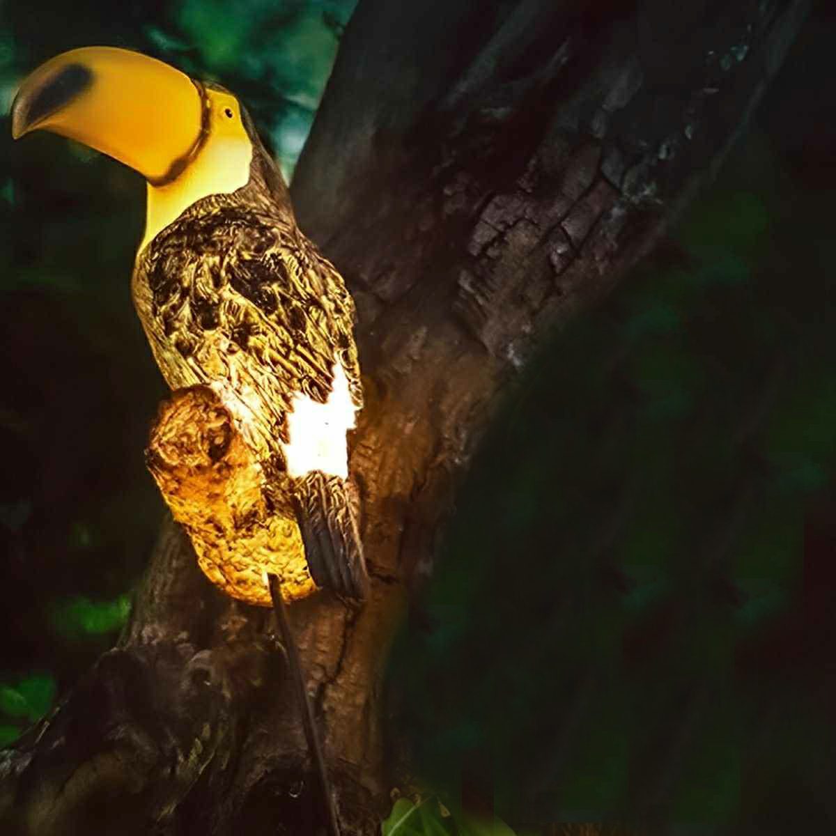 Solar Outdoor Waterproof Animal LED Hang Lights Raccoon Owl Trees