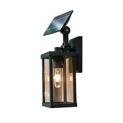Solar Rustic Rectangular Waterproof Outdoor LED Porch Wall Lights - Flyachilles