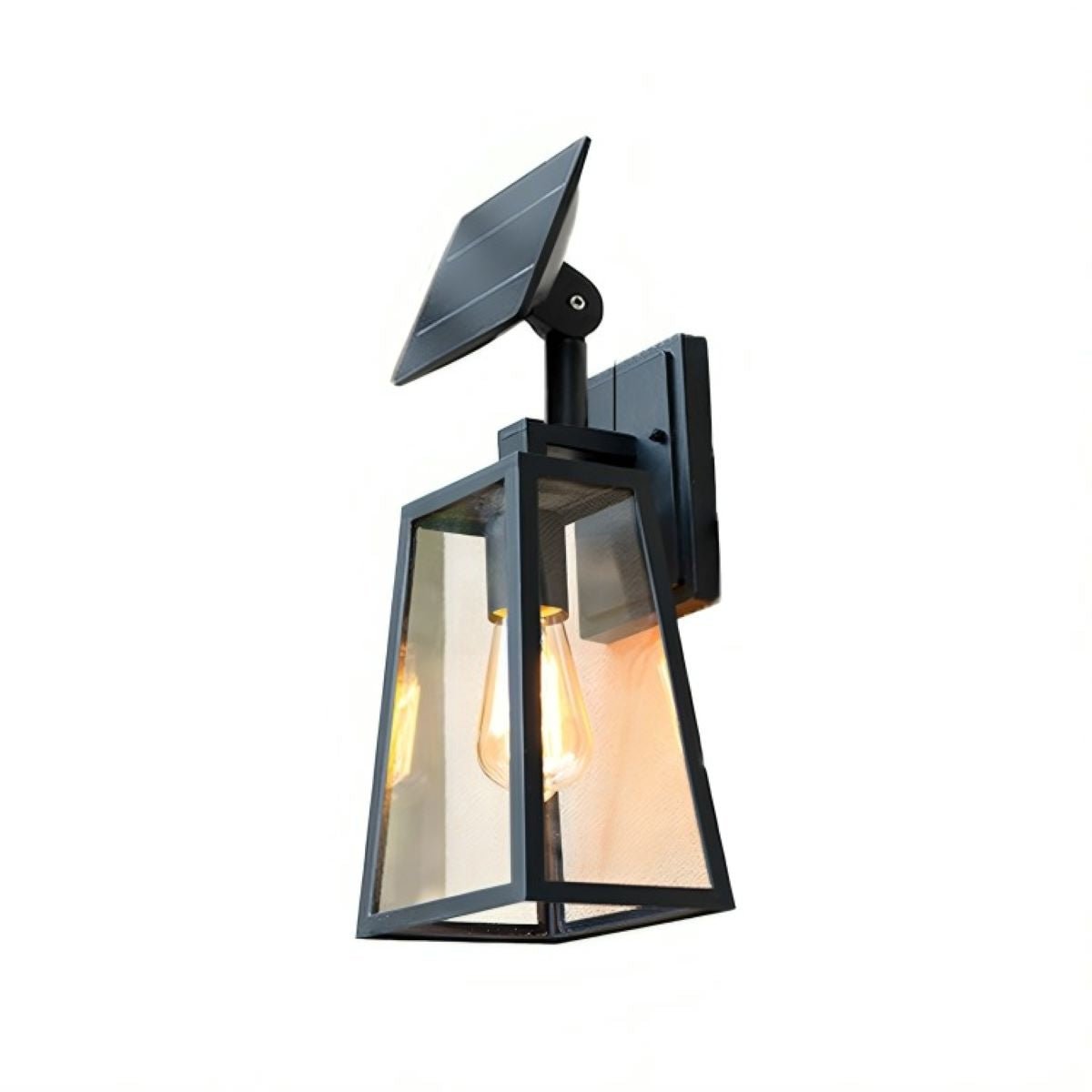 Solar Rustic Trapezoid Waterproof Outdoor LED Porch Wall Light - Flyachilles