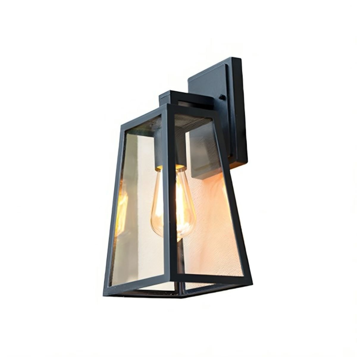 Solar Rustic Trapezoid Waterproof Outdoor LED Porch Wall Light - Flyachilles