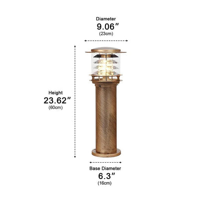 Solar Waterproof Cylinder LED Outdoor Landscape Lighting - Flyachilles