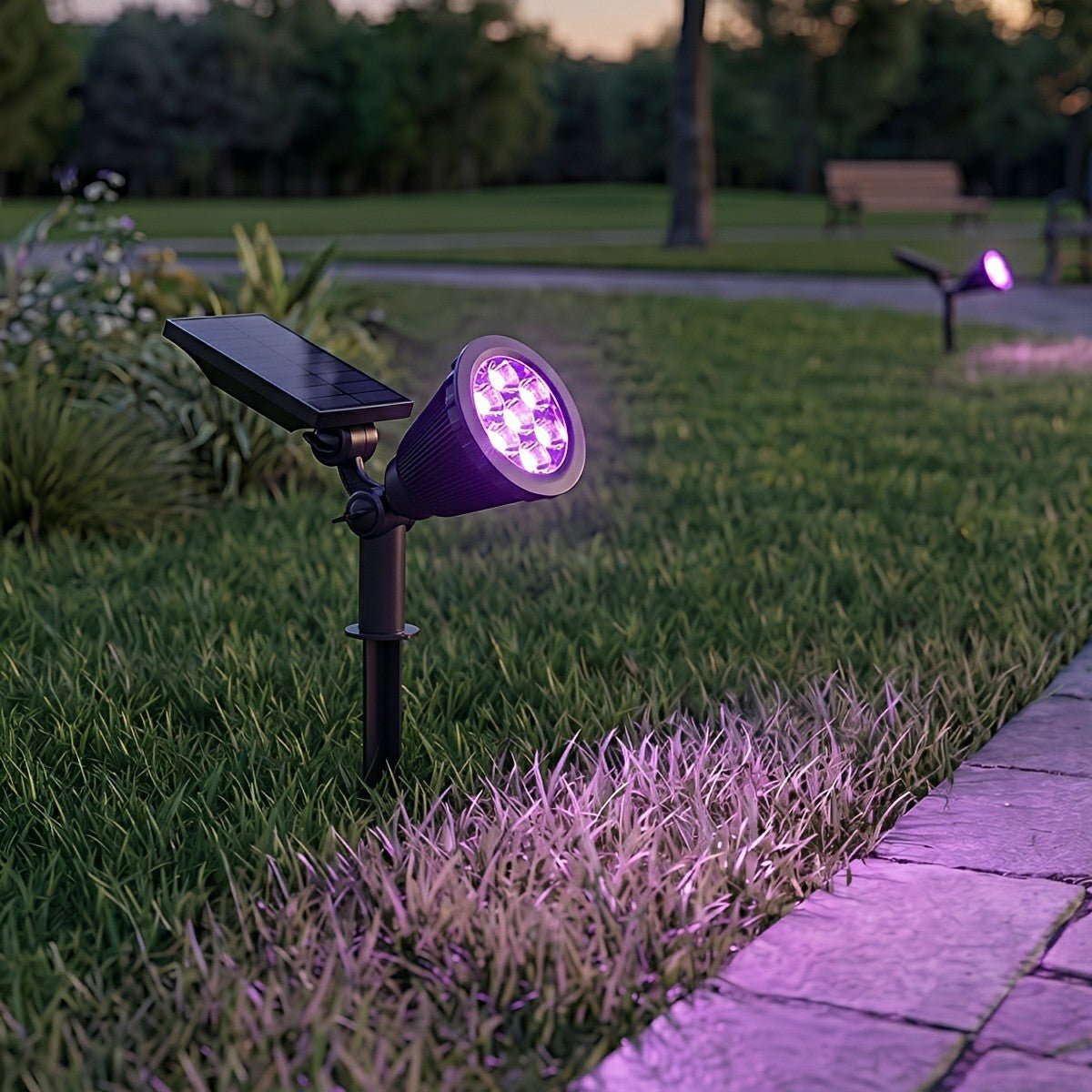 Solar Waterproof LED Landscape Tree Lighting Outdoor Spot Light - Flyachilles