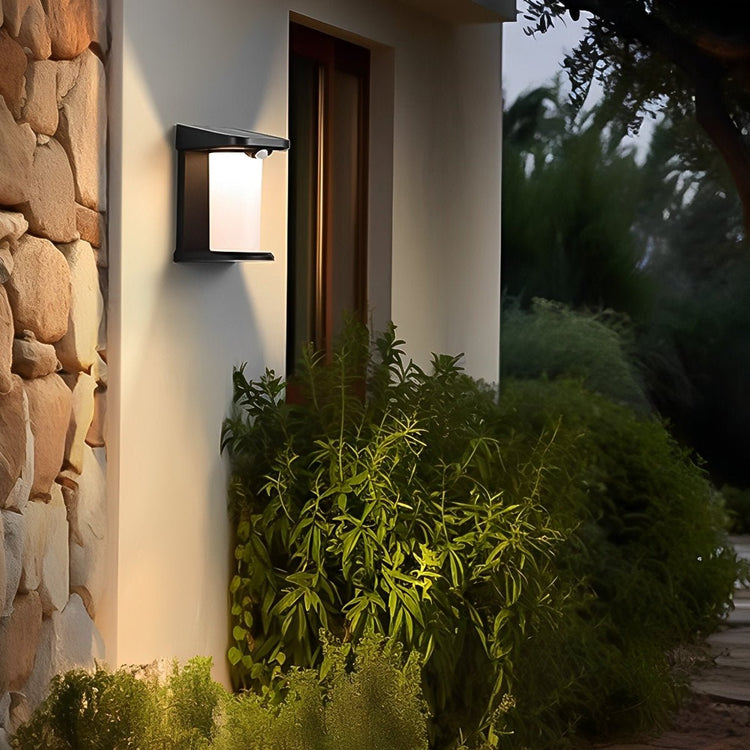 Solar Pool Sconce Modern Minimalist Solar Waterproof LED Motion Sensor Outdoor Wall ...