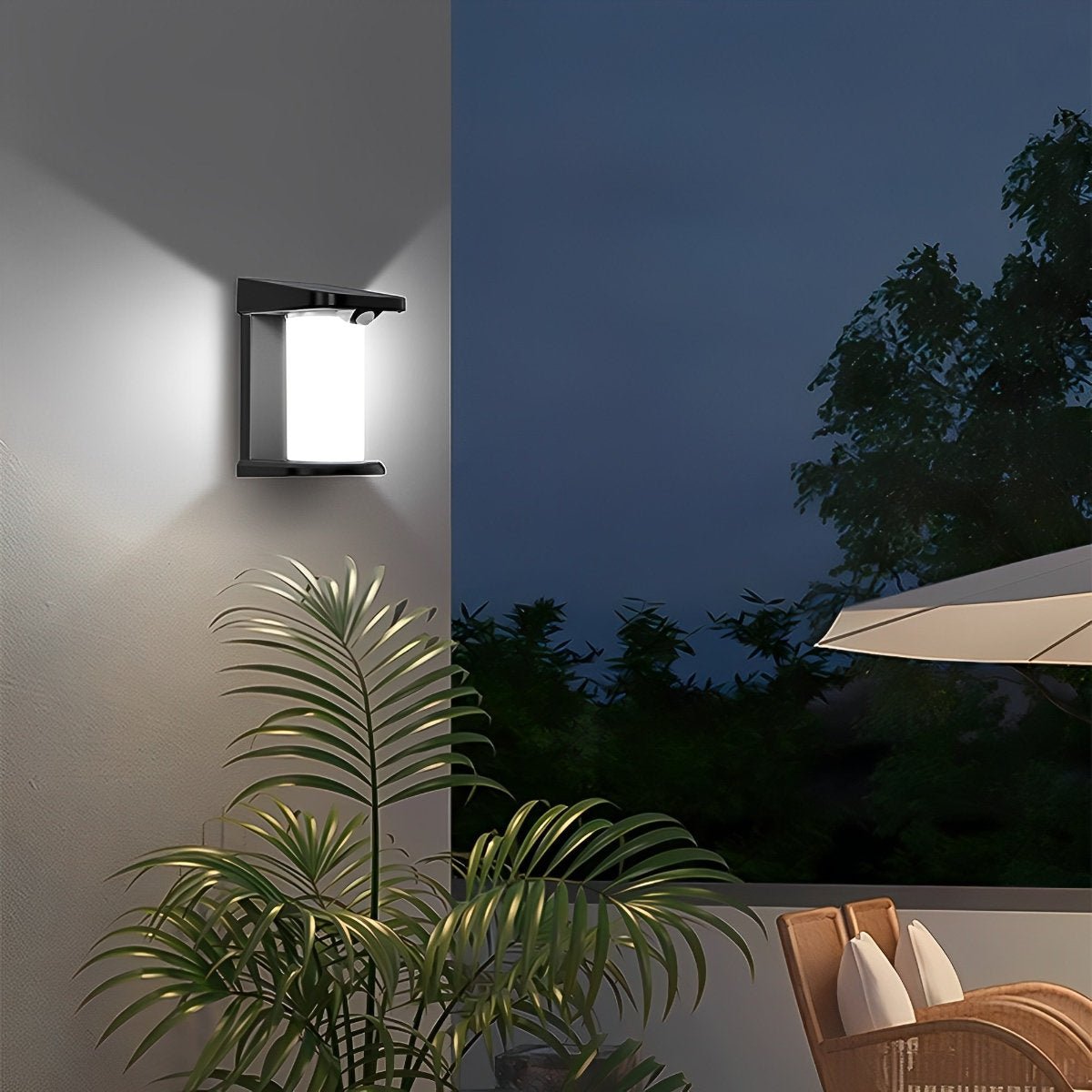 Solar Pool Sconce Modern Minimalist Solar Waterproof LED Motion Sensor Outdoor Wall ...