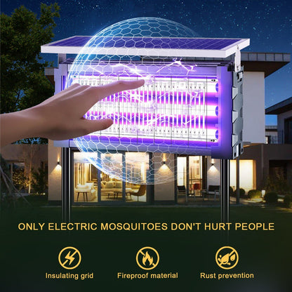 Solar Waterproof LED Outdoor Lawn Mosquito Bug Zapper Killer Lights - Flyachilles