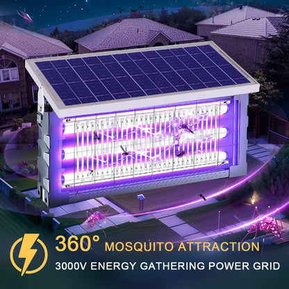Solar Waterproof LED Outdoor Lawn Mosquito Bug Zapper Killer Lights - Flyachilles