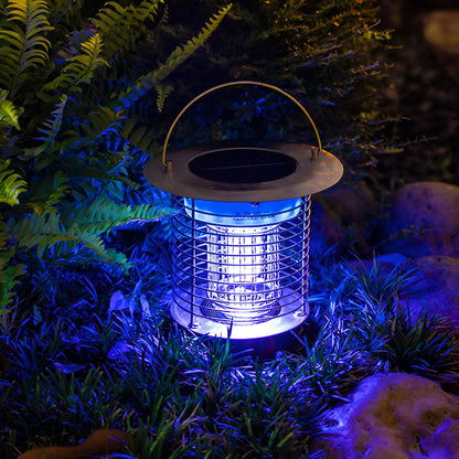 Solar Waterproof LED Outdoor Mosquito Bug Zapper Killer Hanging Lantern Rechargeable - Flyachilles