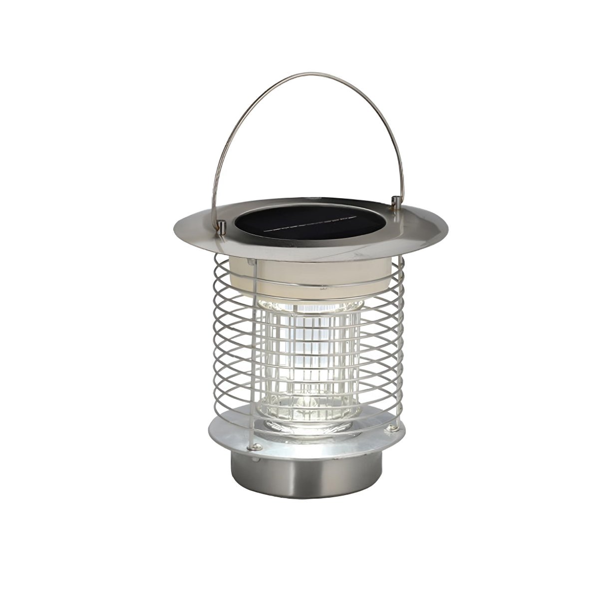 Solar Waterproof LED Outdoor Mosquito Bug Zapper Killer Hanging Lantern Rechargeable - Flyachilles