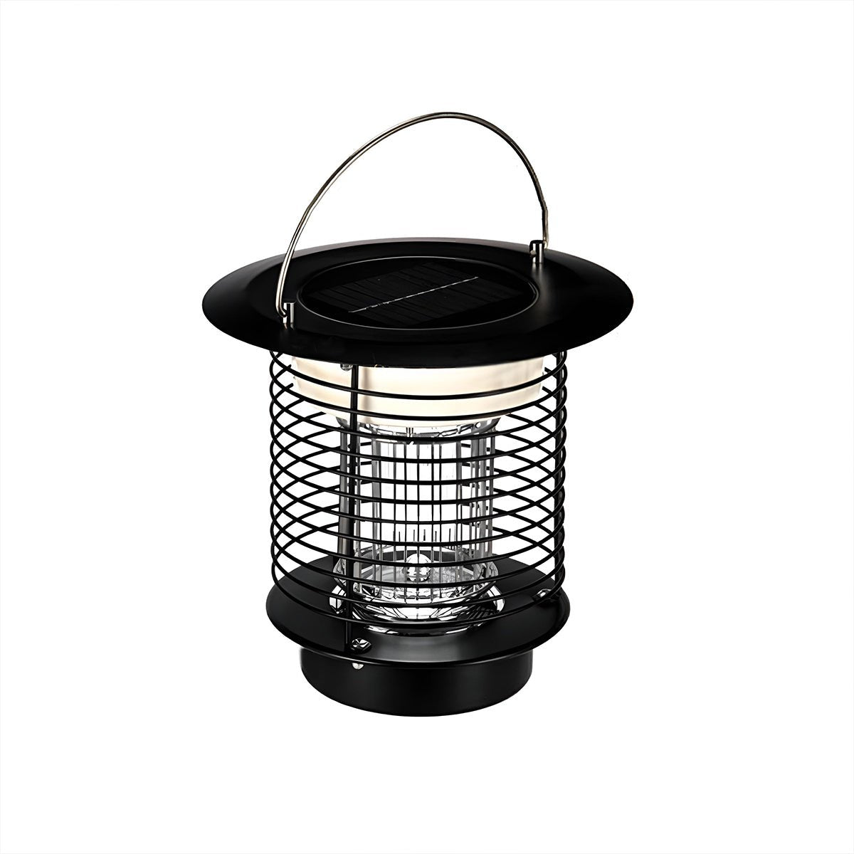 Solar Waterproof LED Outdoor Mosquito Bug Zapper Killer Hanging Lantern Rechargeable - Flyachilles
