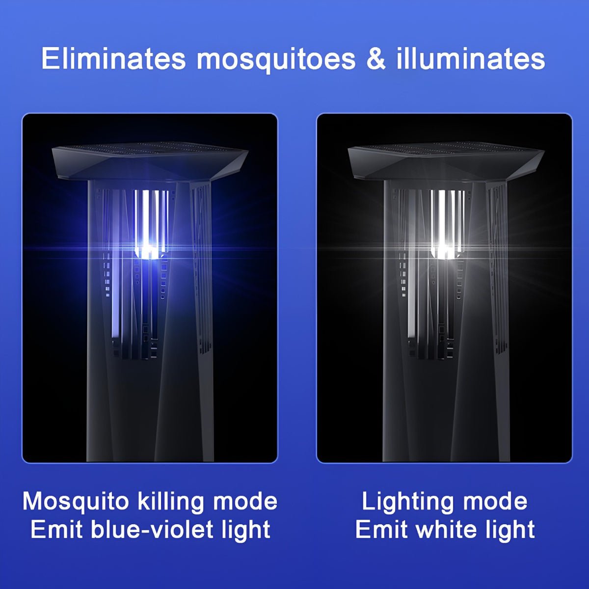 Solar Waterproof LED Outdoor Mosquito Bug Zapper Killer Lawn Lights - Flyachilles