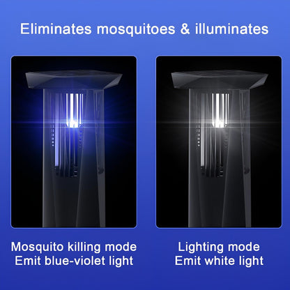 Solar Waterproof LED Outdoor Mosquito Bug Zapper Killer Lawn Lights - Flyachilles