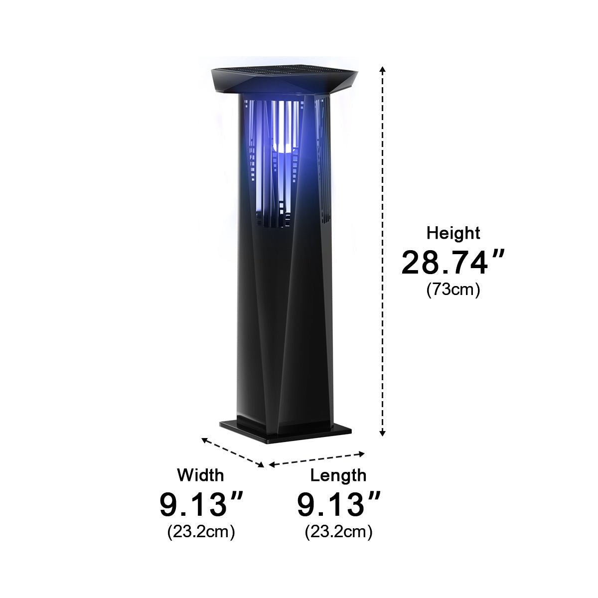 Solar Waterproof LED Outdoor Mosquito Bug Zapper Killer Lawn Lights - Flyachilles