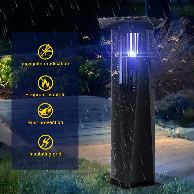 Solar Waterproof LED Outdoor Mosquito Bug Zapper Killer Lawn Lights - Flyachilles