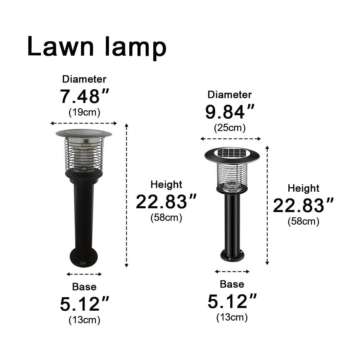 Solar Waterproof LED Outdoor Mosquito Bug Zapper Killer Lawn Pillar Lights - Flyachilles