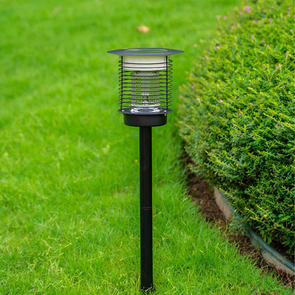 Solar Waterproof LED Outdoor Mosquito Bug Zapper Killer Lawn Pillar Lights - Flyachilles
