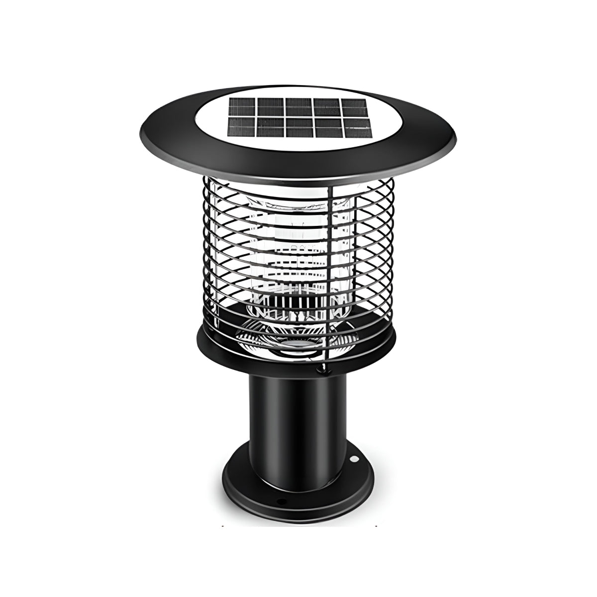 Solar Waterproof LED Outdoor Mosquito Bug Zapper Killer Post light Rechargeable - Flyachilles
