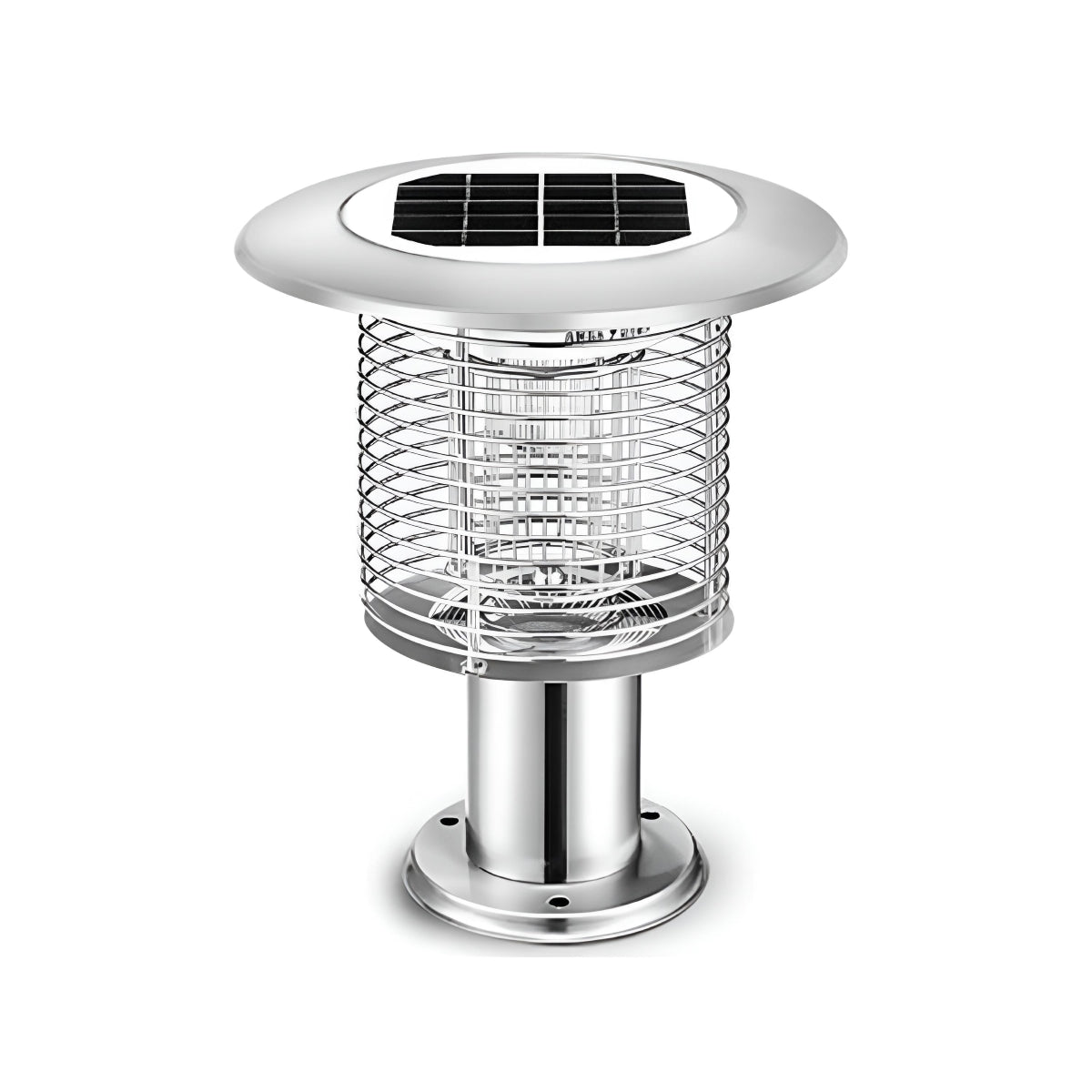 Solar Waterproof LED Outdoor Mosquito Bug Zapper Killer Post light Rechargeable - Flyachilles