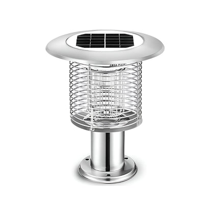 Solar Waterproof LED Outdoor Mosquito Bug Zapper Killer Post light Rechargeable - Flyachilles