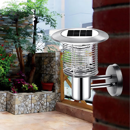 Solar Waterproof LED Outdoor Mosquito Bug Zapper Killer Wall Lights Rechargeable - Flyachilles