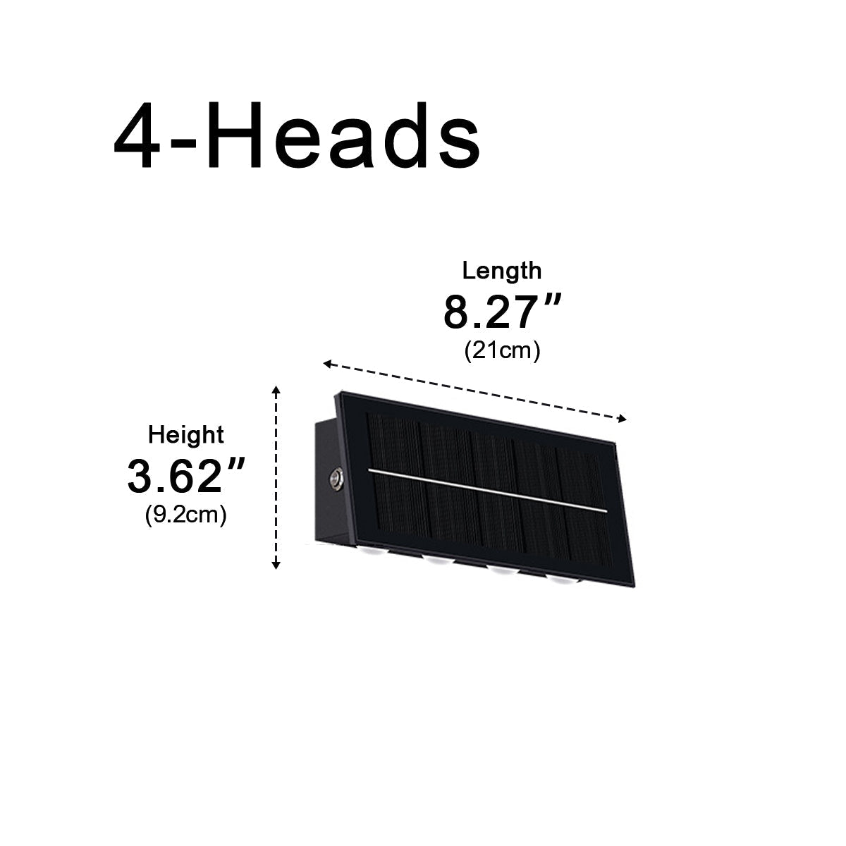 Solar Waterproof Modern Down LED Outdoor Wall Washer Light - Flyachilles