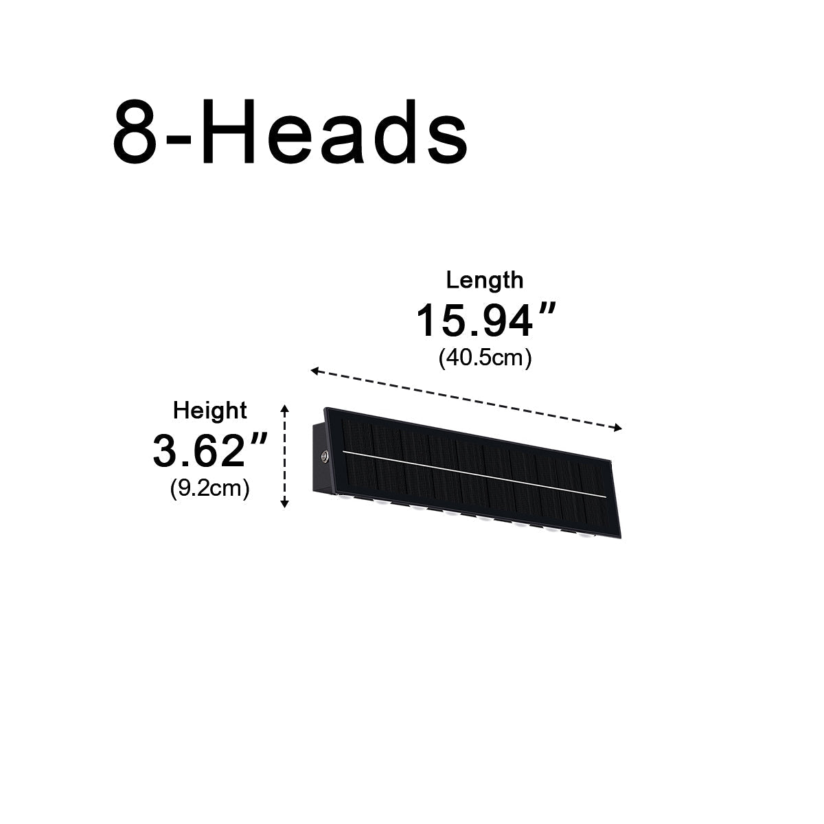 Solar Waterproof Modern Down LED Outdoor Wall Washer Light - Flyachilles