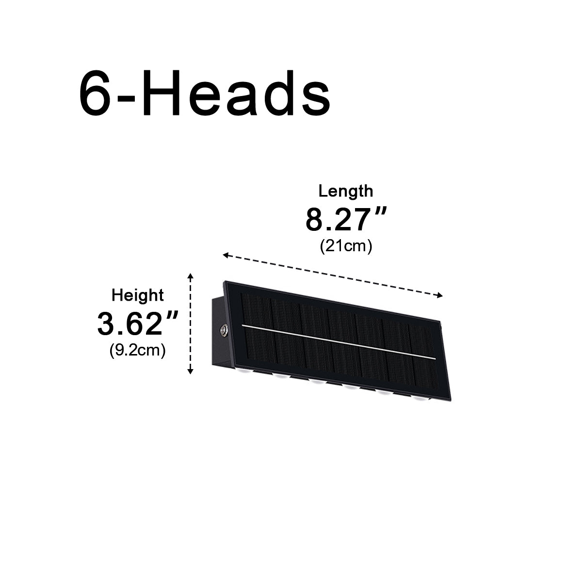 Solar Waterproof Modern Down LED Outdoor Wall Washer Light - Flyachilles
